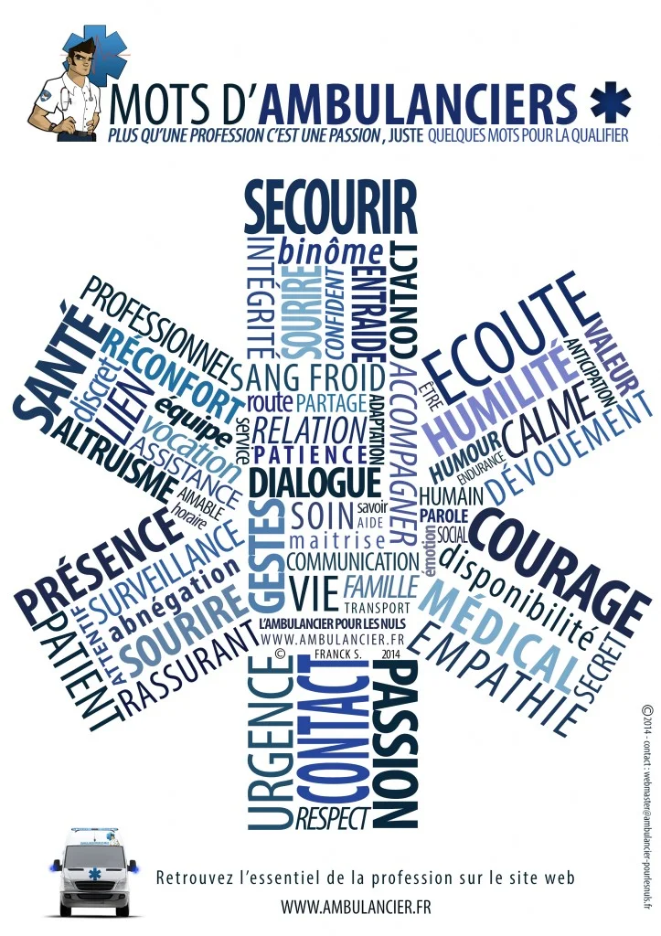 mots ambulanciers_fond blanc