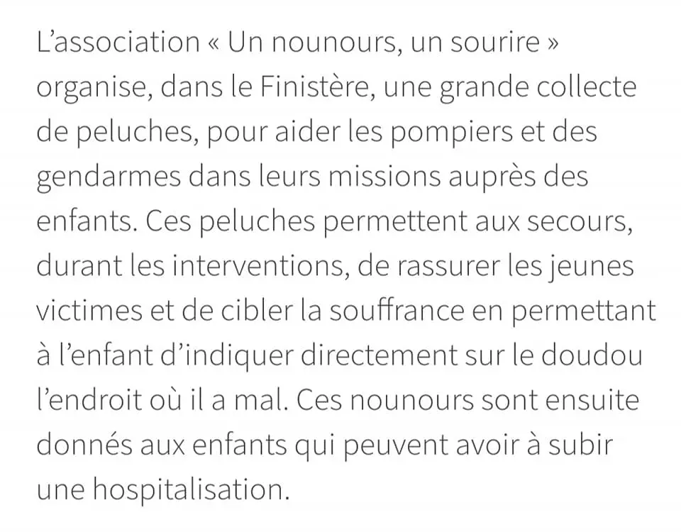 Un Nounours Un Sourire 14 Un Nounours Un Sourire 80835824 136159121170490 2218035465158656000 n Ambulancier : le site de référence Un Nounours Un Sourire