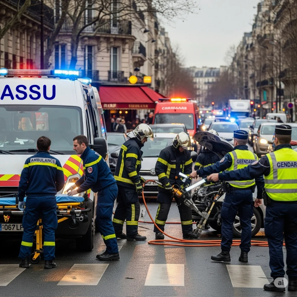 intervention voie publique -ambulanciers privés - sapeurs pompiers