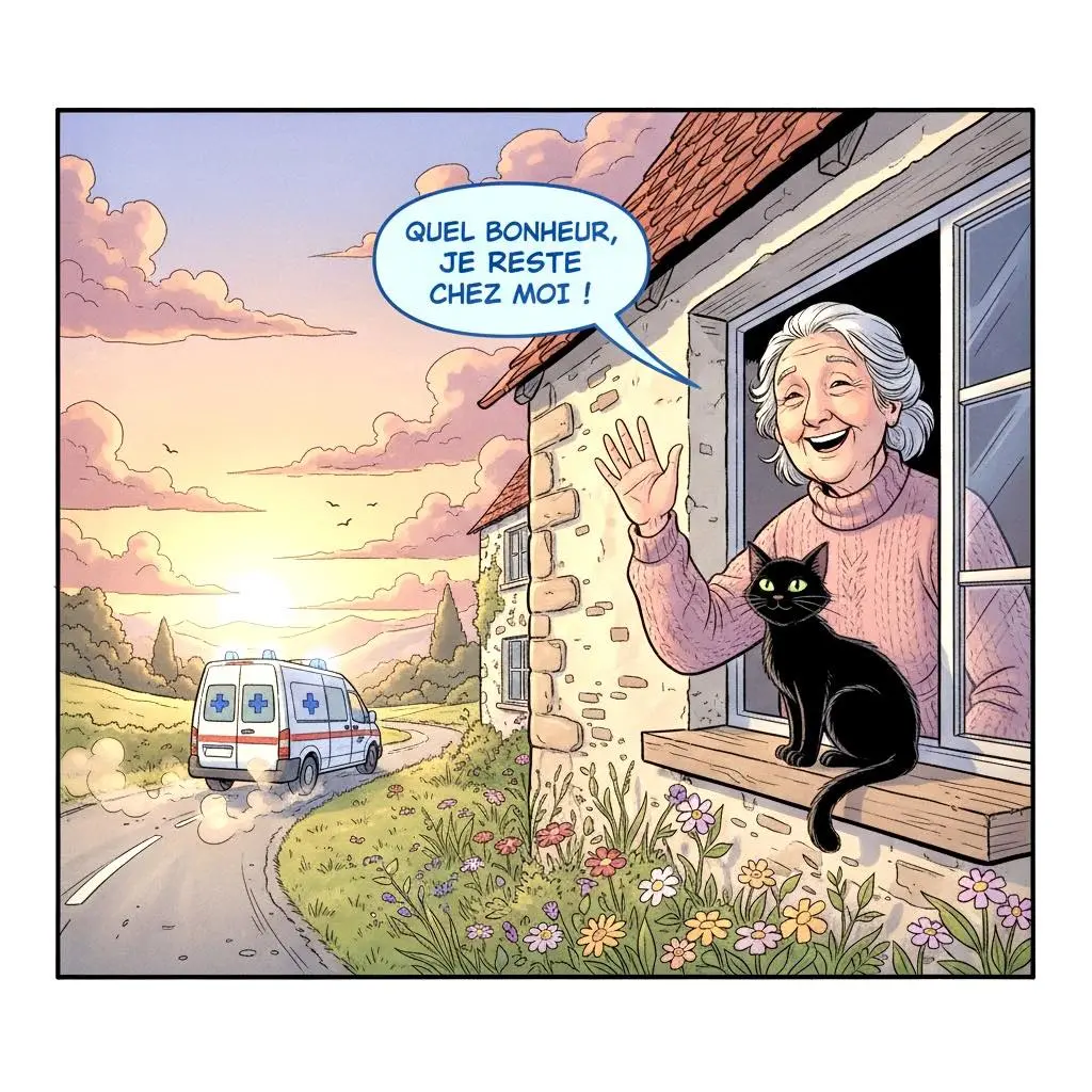 sortie blanche -équipage ambulancier -rester au domicile - ne pas aller hopital